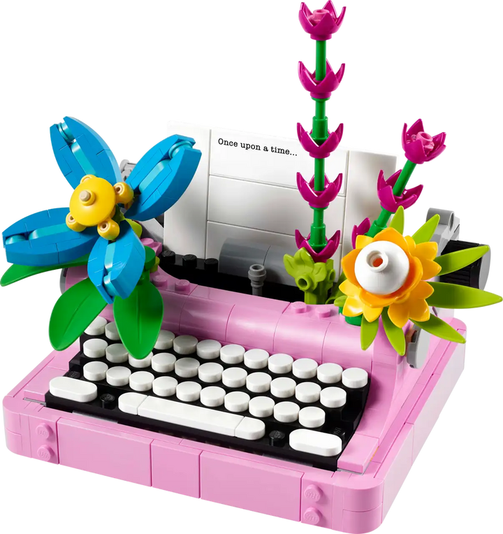 31169 Typewriter with Flowers