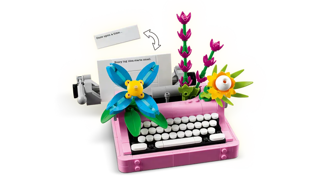 31169 Typewriter with Flowers