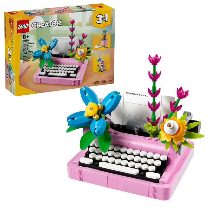 31169 Typewriter with Flowers