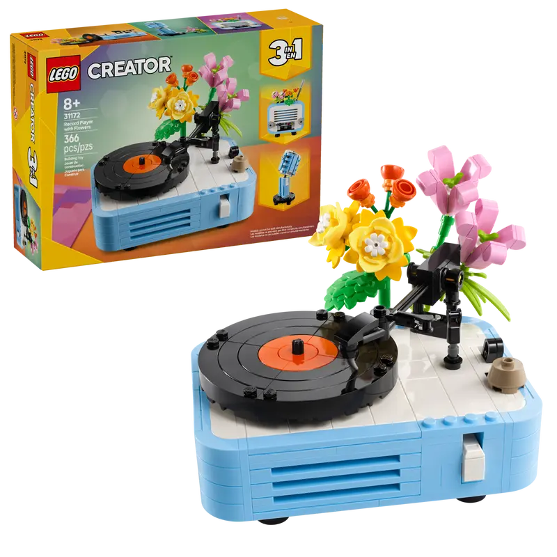 31172 Record Player with Flowers