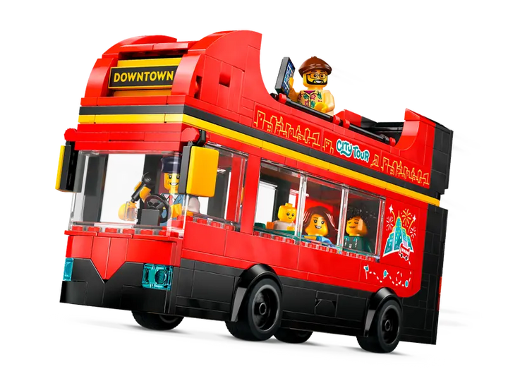 60407 Red Double-Decker Sightseeing Bus