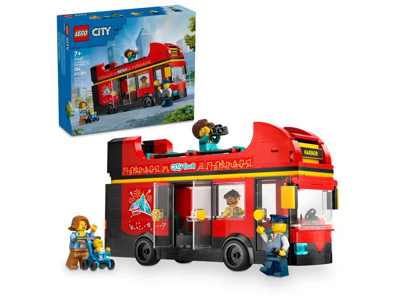 60407 Red Double-Decker Sightseeing Bus