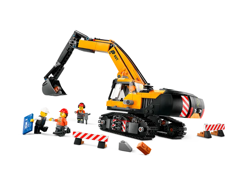 60420 Yellow Construction Excavator