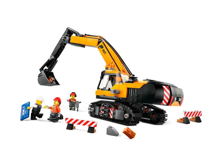 60420 Yellow Construction Excavator