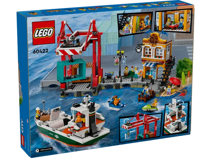 60422 Seaside Harbor with Cargo Ship