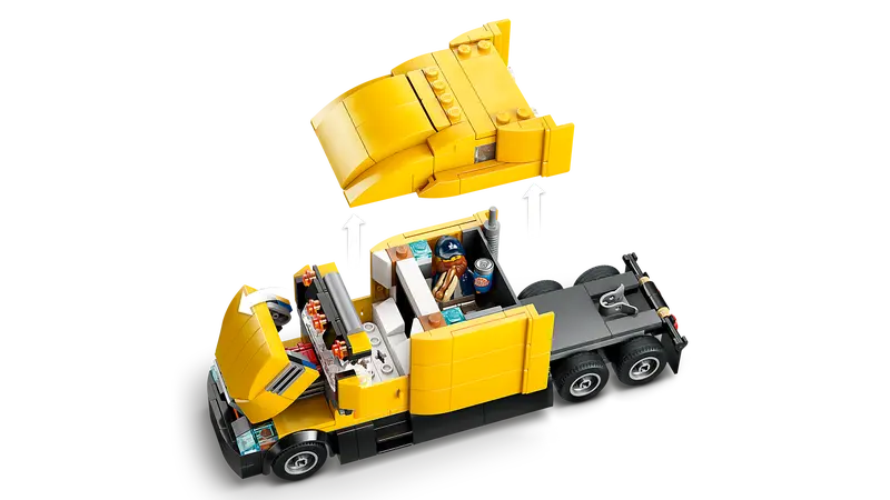 60440 Yellow Delivery Truck