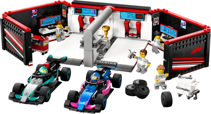 60444 F1® Garage & Mercedes-AMG & Alpine Cars