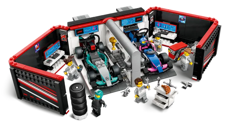 60444 F1® Garage & Mercedes-AMG & Alpine Cars