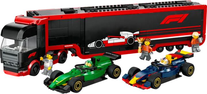 60445 F1® Truck with RB20 & AMR24 F1® Cars