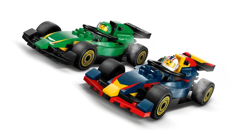 60445 F1® Truck with RB20 & AMR24 F1® Cars