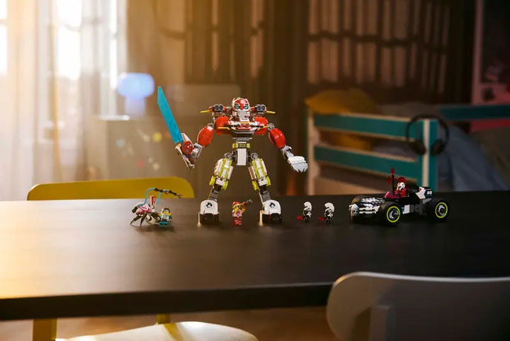 71497 Cooper's Tiger Mech & Zero's Hot Rod Car