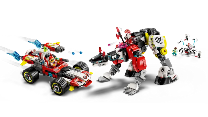 71497 Cooper's Tiger Mech & Zero's Hot Rod Car