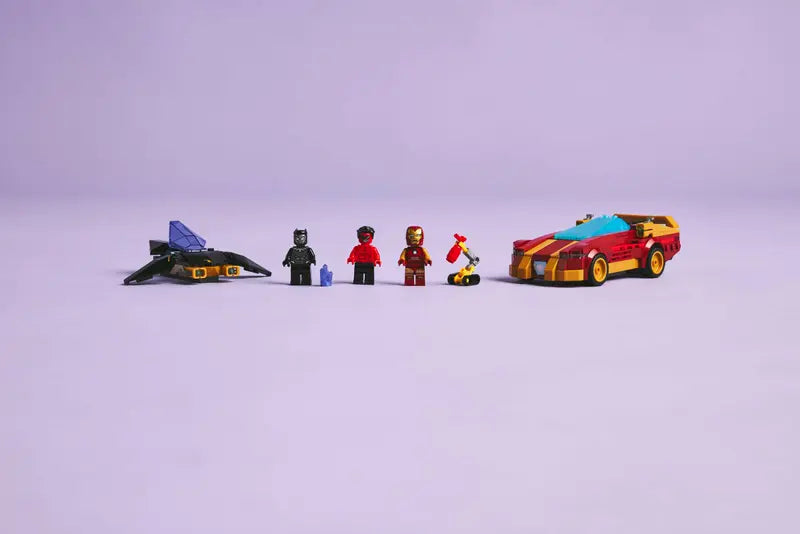 76310 Iron Man Car & Black Panther vs. Red Hul