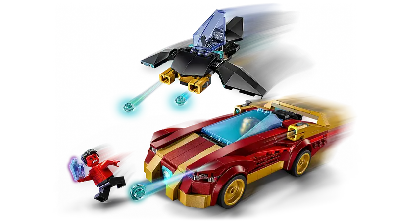 76310 Iron Man Car & Black Panther vs. Red Hul