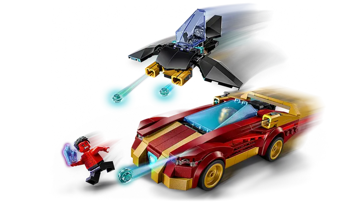 76310 Iron Man Car & Black Panther vs. Red Hul