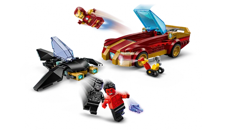 76310 Iron Man Car & Black Panther vs. Red Hul