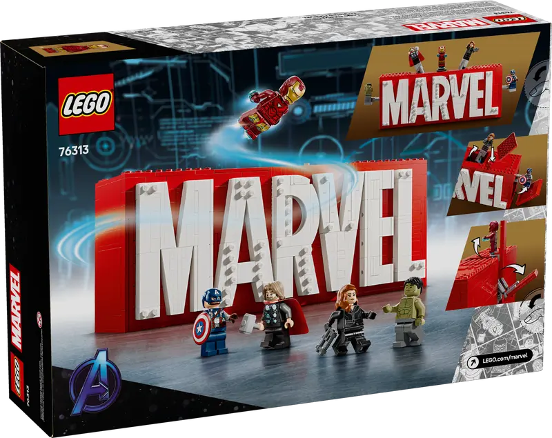 76313 MARVEL Logo & Minifigures