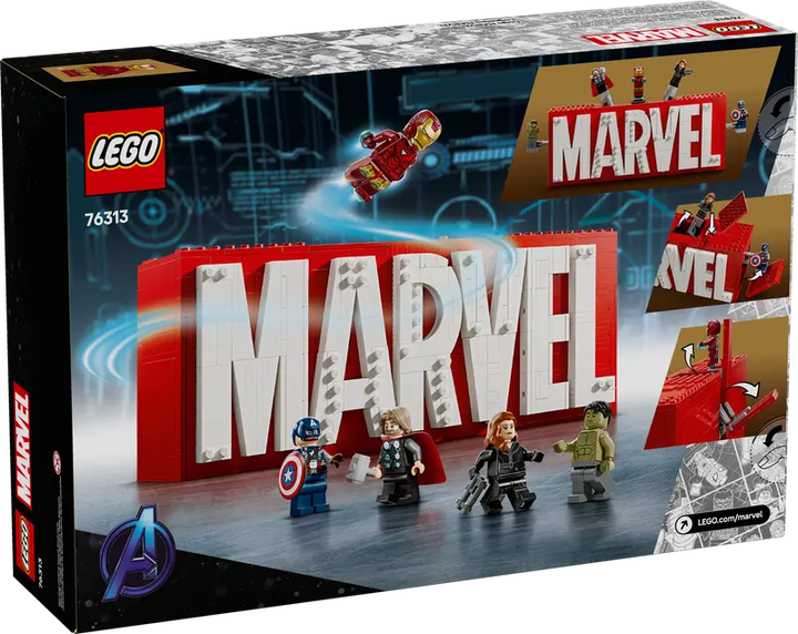 76313 MARVEL Logo & Minifigures