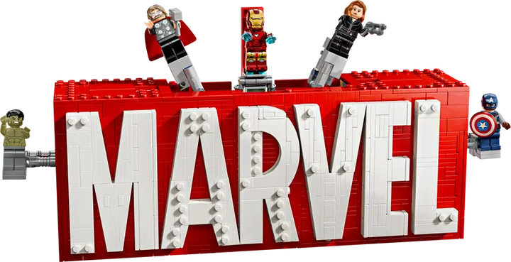 76313 MARVEL Logo & Minifigures