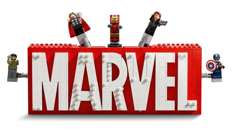 76313 MARVEL Logo & Minifigures