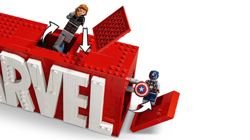 76313 MARVEL Logo & Minifigures