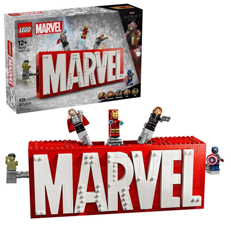 76313 MARVEL Logo & Minifigures