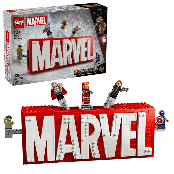 76313 MARVEL Logo & Minifigures