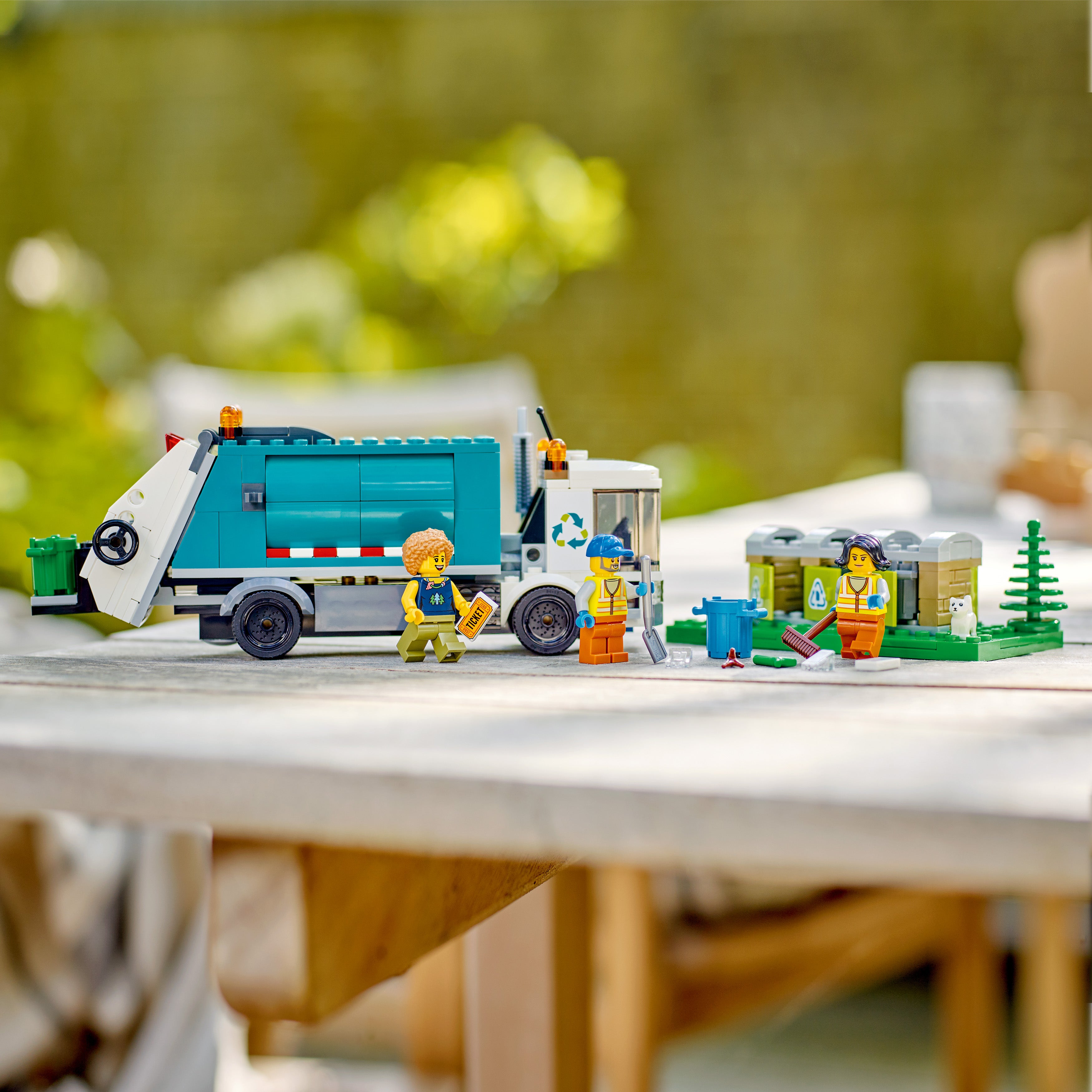 Lego recycling truck on sale